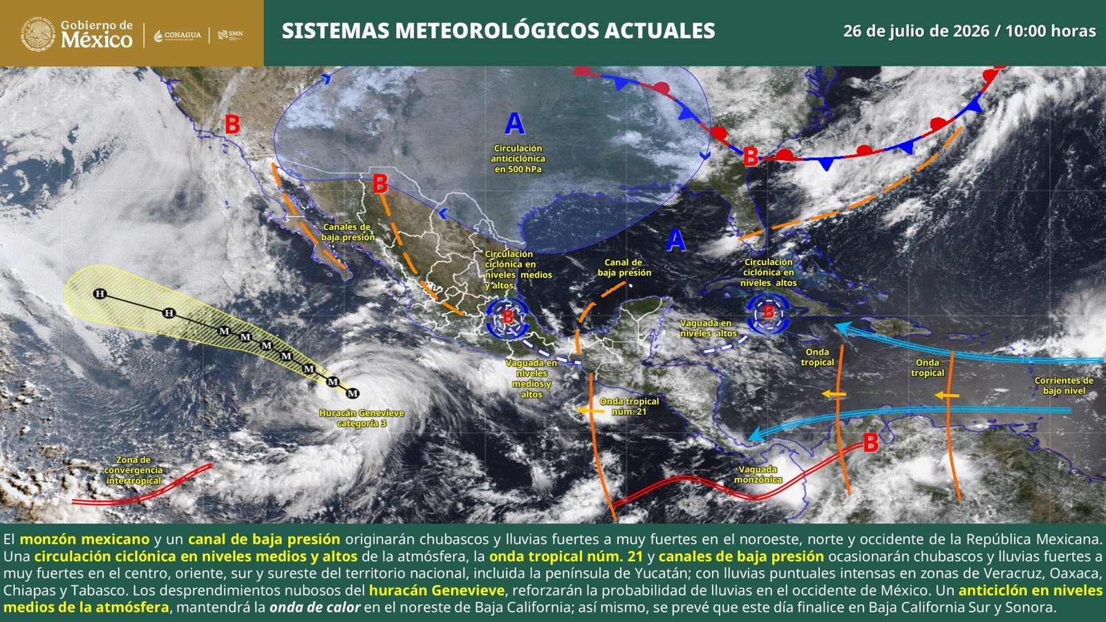 Pronóstico del clima en Toluca, Edomex: Espera alta probabilidad de lluvia para el martes 28 de julio Pronóstico del clima en Toluca, Edomex: Espera alta probabilidad de lluvia para el martes 28 de julio