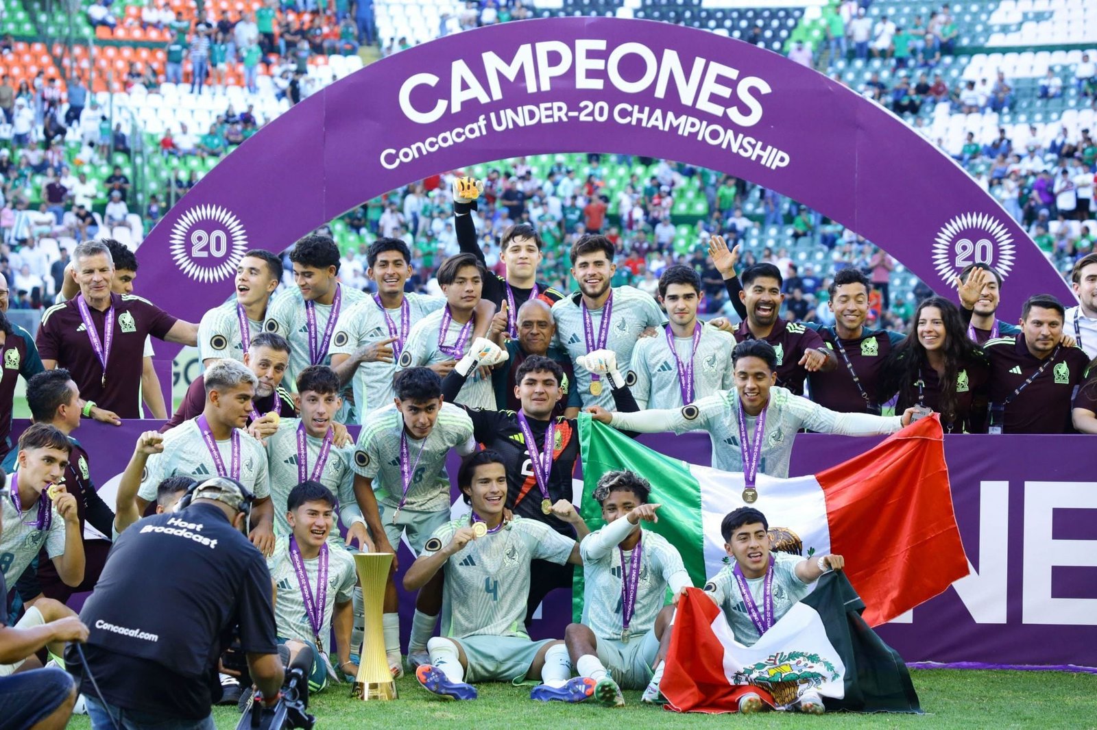 La Selección Mexicana Sub 20 se coronó como campeón de la Concacaf en 2024. (Foto: Cuartoscuro.com).