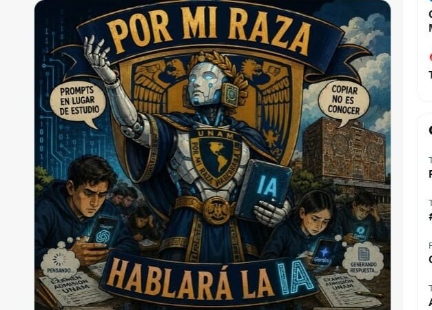 ‘Por mi raza hablará la IA’: Los mejores memes que dejó el problemón del examen en línea de la UNAM ‘Por mi raza hablará la IA’: Los mejores memes que dejó el problemón del examen en línea de la UNAM