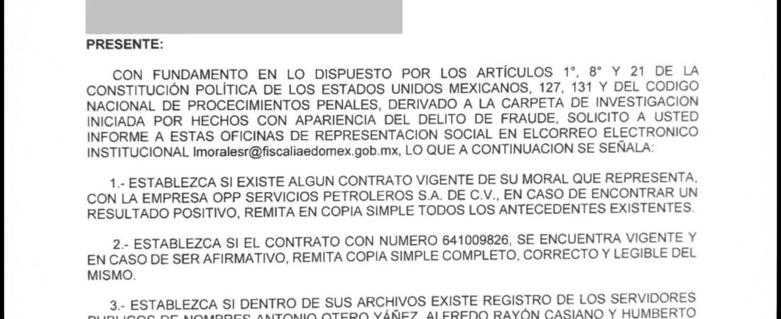 Investigan el contrato interminable de Pemex Investigan el contrato interminable de Pemex
