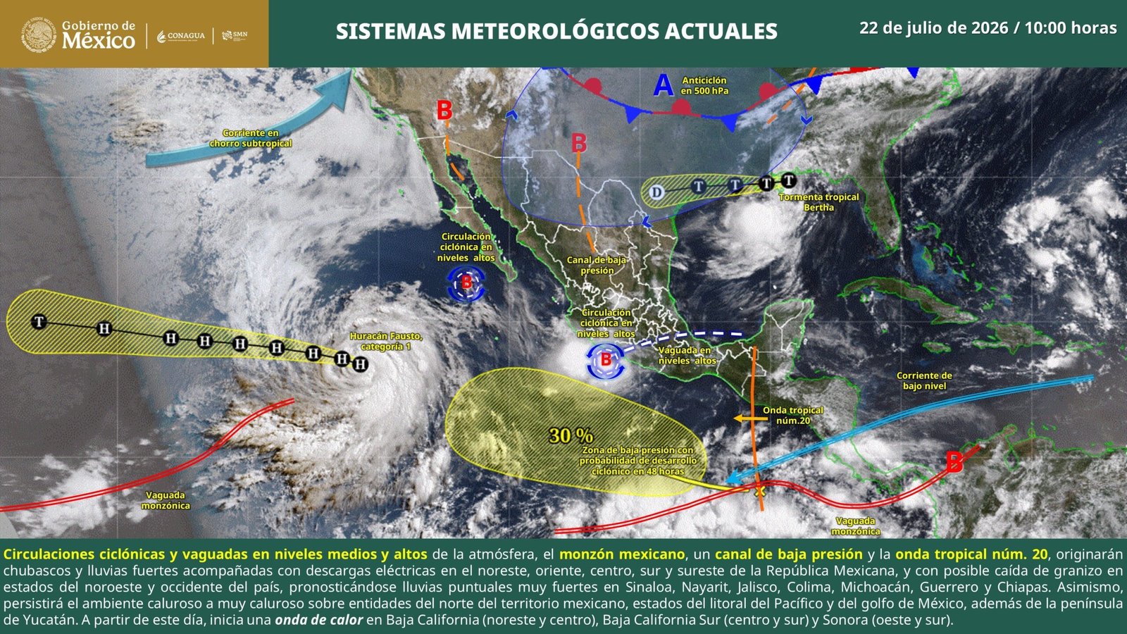 Península de Yucatán espera calor intenso: Temperatura ascenderá hasta 40 grados este viernes 24 de julio