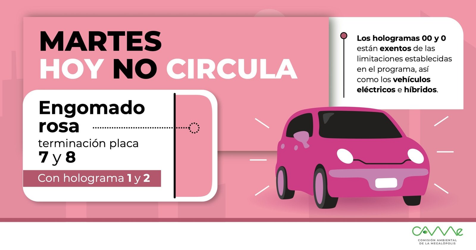 De acuerdo con el calendario del programa, este martes opera de manera habitual, ya que no se ha activado una contingencia ambiental. (CAMe).