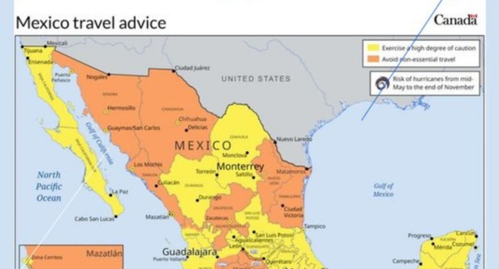 Canadá se suma a EEUU con alerta por amenazas en Mexicali
