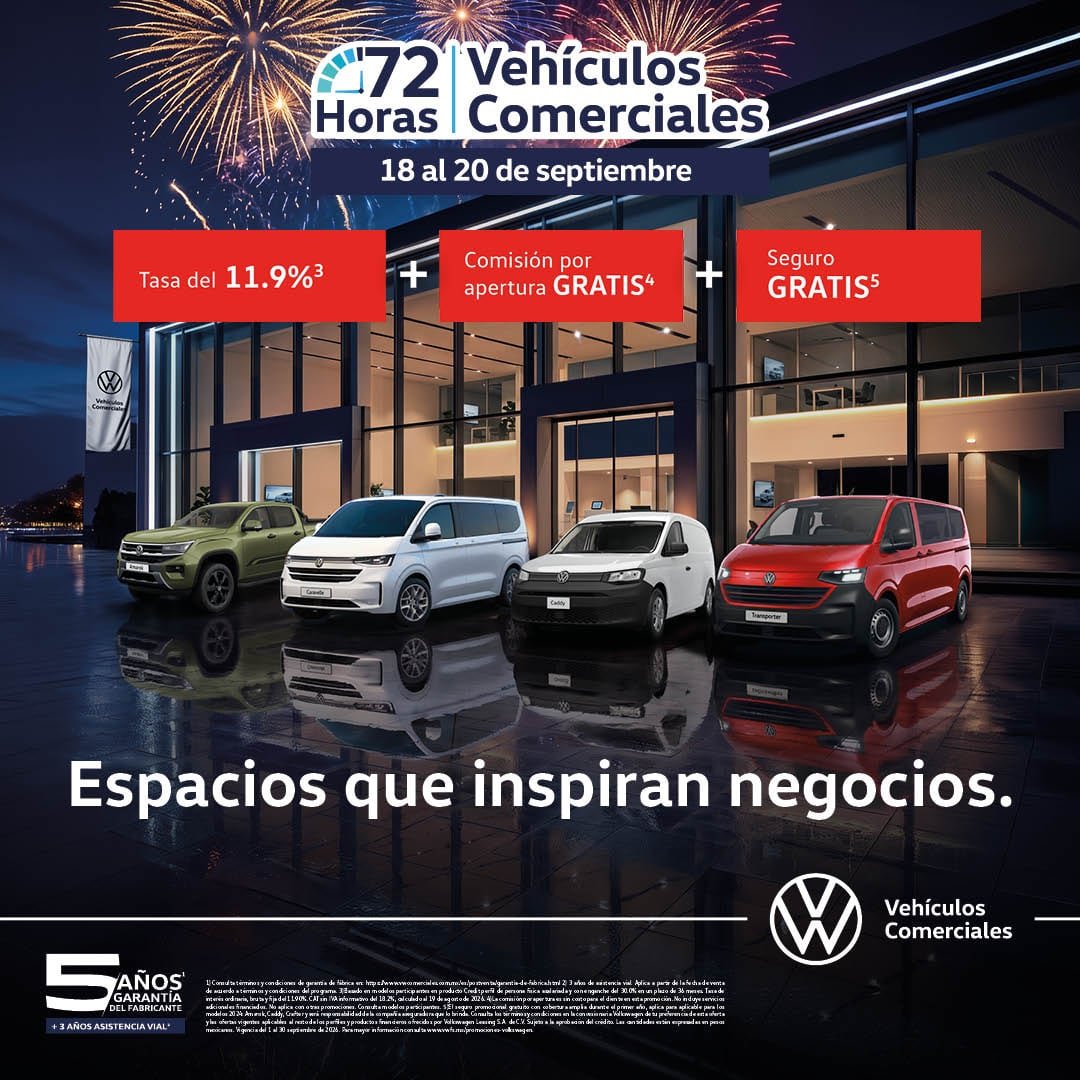 Volkswagen Vehículos Comerciales abre “Las 72 horas” Volkswagen Vehículos Comerciales abre “Las 72 horas”