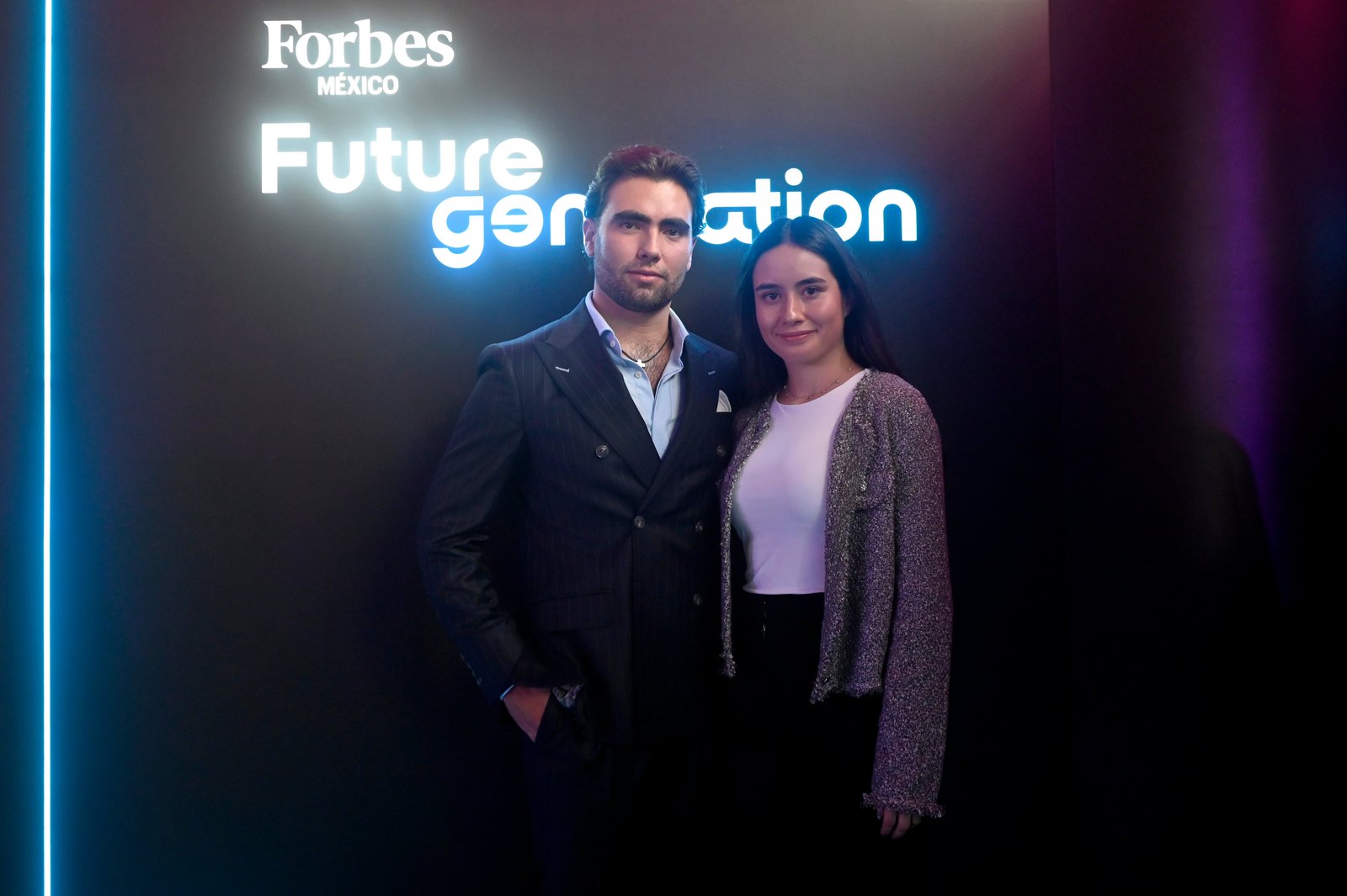 María José Arroyo y Manuel Arroyo, durante el evento Future Generation de Forbes México.