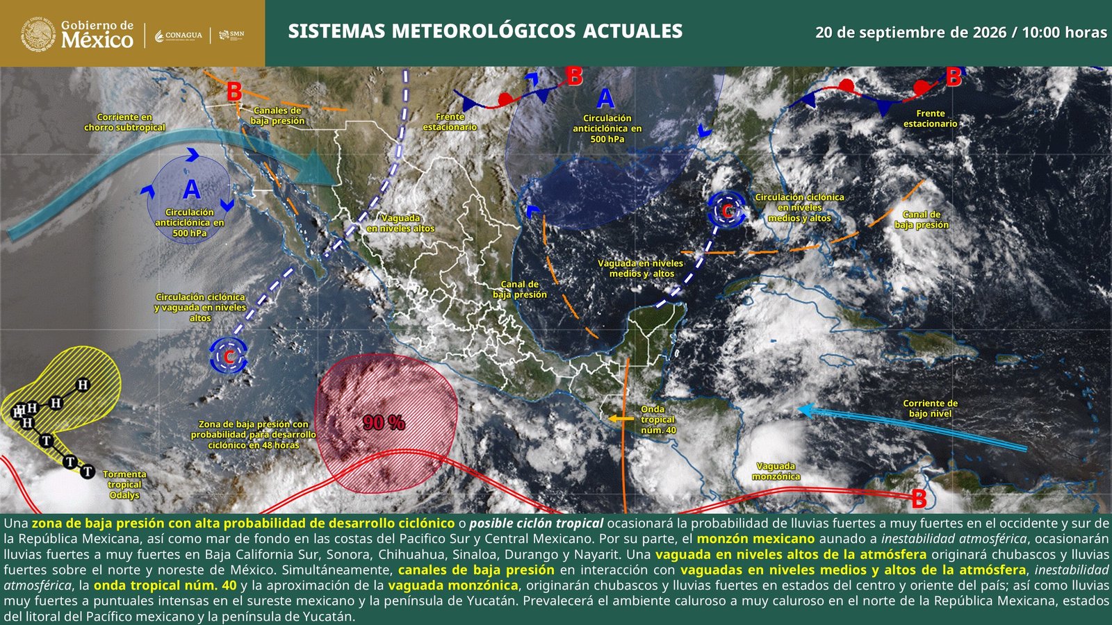 Clima en CDMX y Edomex: Cielo nublado y máxima de 24°C para el martes 22 de septiembre Clima en CDMX y Edomex: Cielo nublado y máxima de 24°C para el martes 22 de septiembre