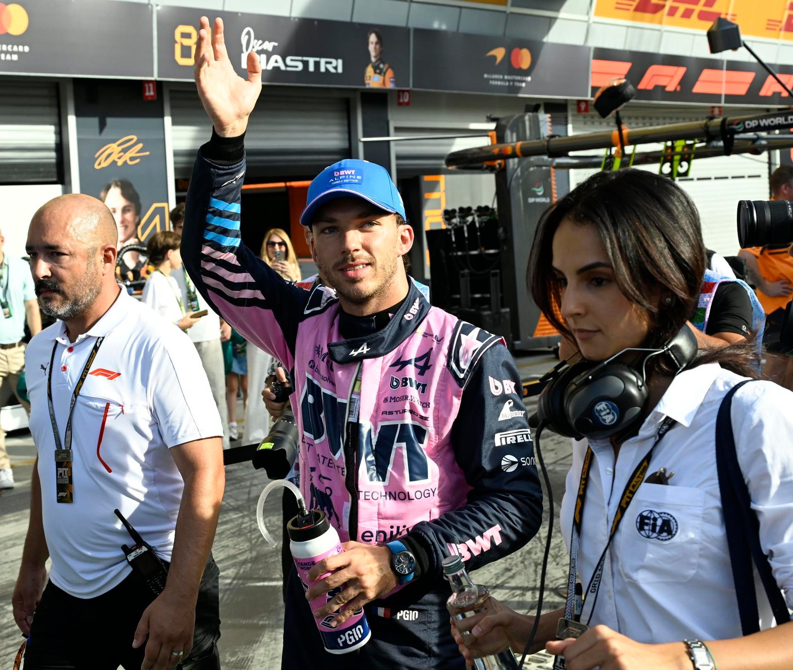 Pierre Gasly, de Alpine, consiguió su primera pole en la historia en la clasificación del GP de Italia. (Foto. EFE/EPA/DANIEL DAL ZENNARO)