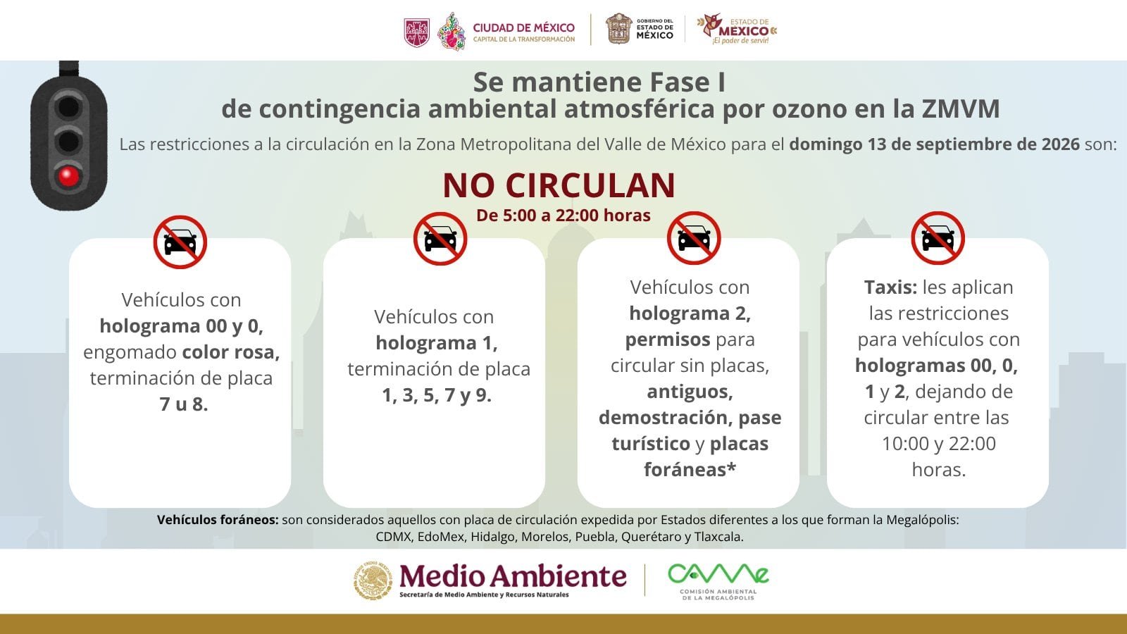 ¿Lunes de Doble Hoy No Circula? Calidad del aire en CDMX y Edomex EN VIVO