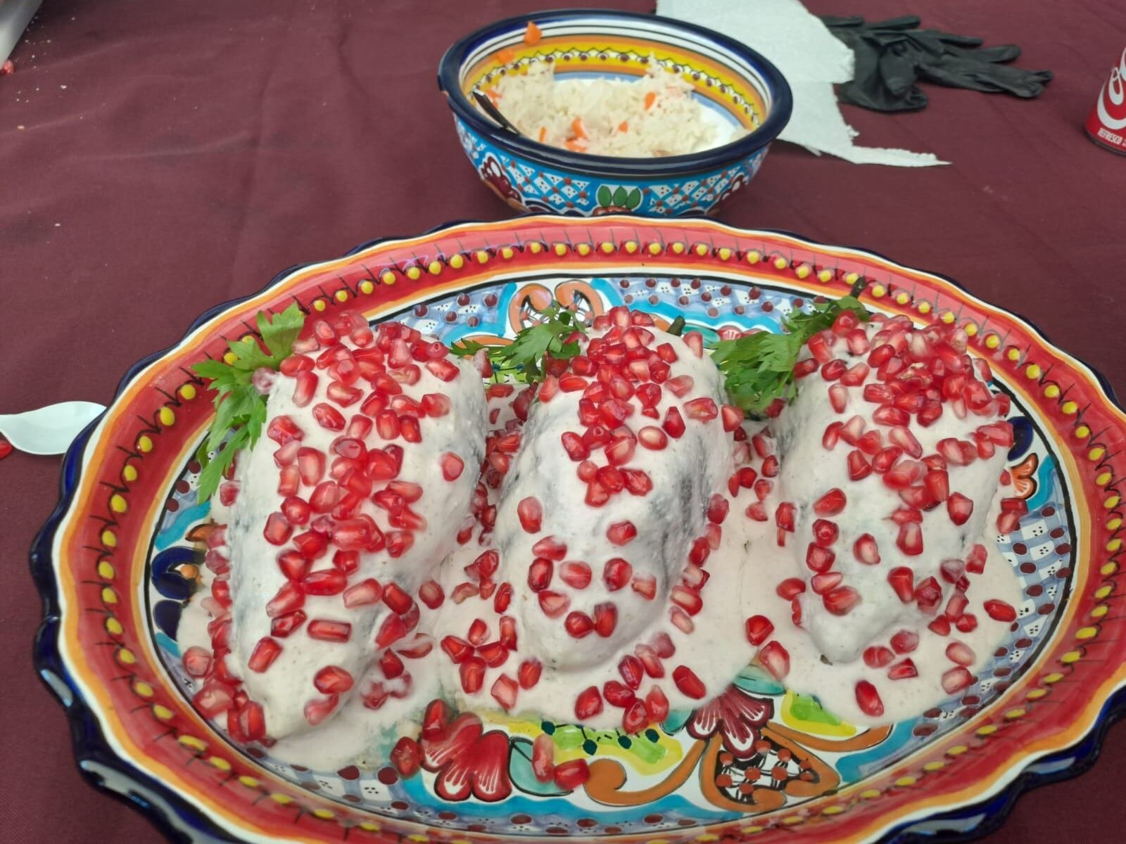 El chile en nogada es uno de los platillos más representativos de la comida mexicana. [Fotografía. Vladimir Fernández]