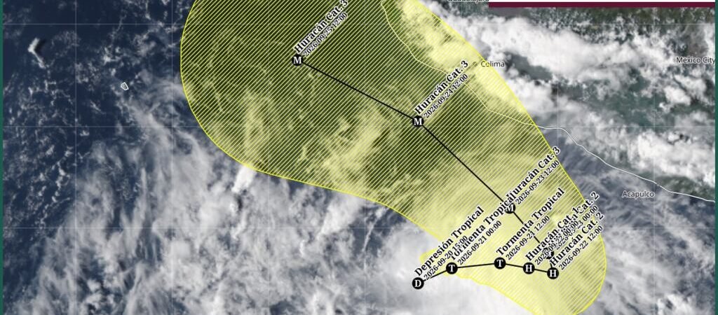 Depresión tropical ‘Diecisiete-E’ evolucionará a huracán categoría 3: ¿Qué estados serán afectados? Depresión tropical ‘Diecisiete-E’ evolucionará a huracán categoría 3: ¿Qué estados serán afectados?