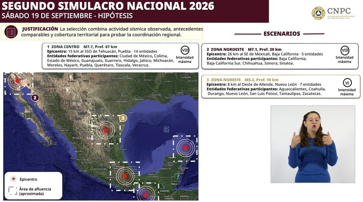 Simulacro Nacional 2026: ¿De qué magnitud serán los ‘sismos’ del sábado 19 de septiembre? Simulacro Nacional 2026: ¿De qué magnitud serán los ‘sismos’ del sábado 19 de septiembre?