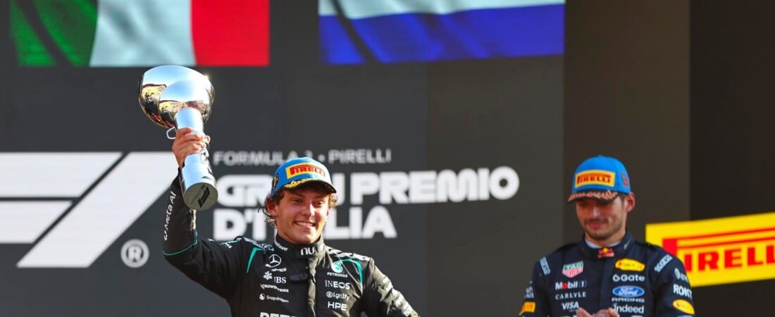 ¡Locura en Monza! Antonelli remonta desde el fondo y gana el GP de Italia; ‘Checo’, en sequía de puntos ¡Locura en Monza! Antonelli remonta desde el fondo y gana el GP de Italia; ‘Checo’, en sequía de puntos