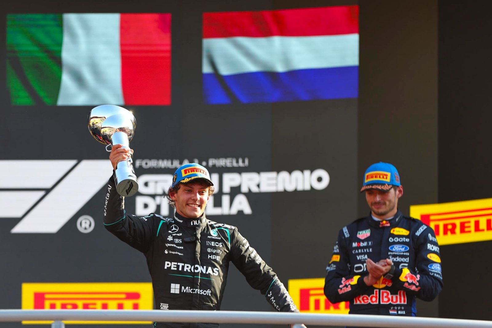 ¡Locura en Monza! Antonelli remonta desde el fondo y gana el GP de Italia; ‘Checo’, en sequía de puntos ¡Locura en Monza! Antonelli remonta desde el fondo y gana el GP de Italia; ‘Checo’, en sequía de puntos