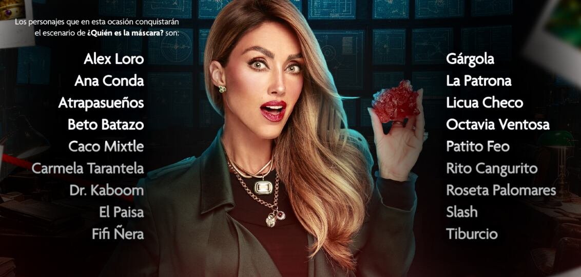 Estos son los personajes de '¿Quién es la máscara? 2026'. (Foto: Cortesía Televisa Univision)